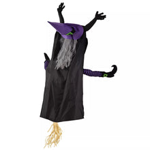 Laden Sie das Bild in den Galerie-Viewer, Halloween Fliegende Hexe, in Lebensgröße, für Baumstämme oder Säulen