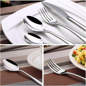 Besteckset Edelstahl Tafelbesteck 48 Teile für 12 Personen. Das besondere Angebot! Silber oder Gold.