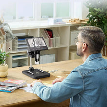 Laden Sie das Bild in den Galerie-Viewer, Digitales Mikroskop 1000X USB 4,3" LCD-Bildschirm