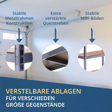 Laden Sie das Bild in den Galerie-Viewer, 2er Set Schwerlastregale 180 x 90 x 40 cm jeweils bis 875 kg