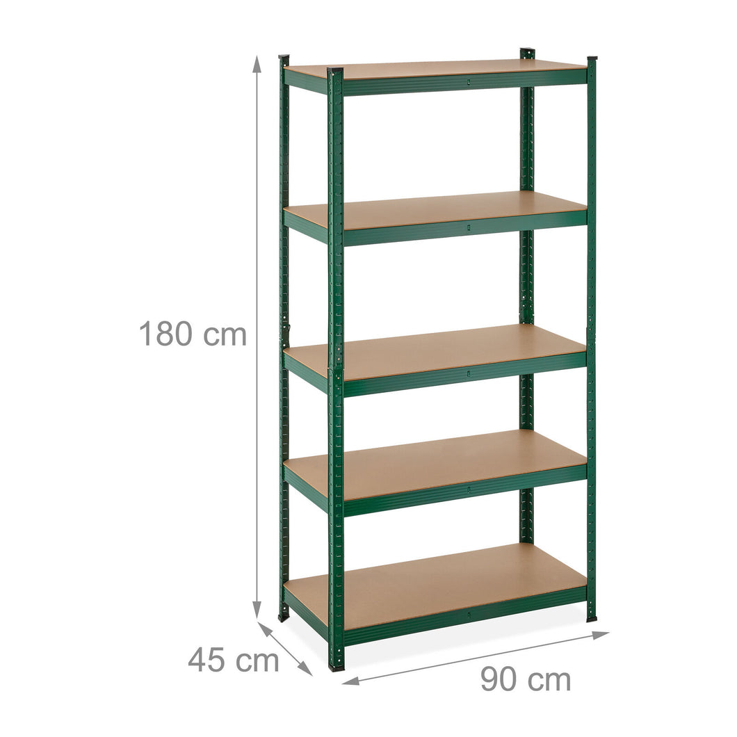 Schwerlastregale 180 x 90 x 45 cm bis 1325 kg Farbe grün