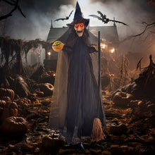 Laden Sie das Bild in den Galerie-Viewer, Halloween Hexe 190 cm mit LED-Lichter, Soundfunktion