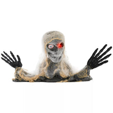 Laden Sie das Bild in den Galerie-Viewer, Halloween einäugige Mumie. Krabbelnde Mumie mit rot leuchtenden Augen