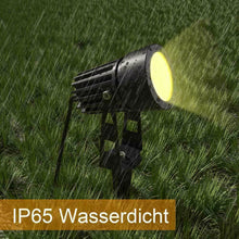 Laden Sie das Bild in den Galerie-Viewer, LED RGB Color Gartenlicht 6er Set mit Gartenspieß. 4 x 3 Watt Farbige LED-Licht. Fernbedienung