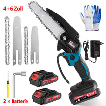 Laden Sie das Bild in den Galerie-Viewer, Nur diese Woche: Mini-Akku-Kettensäge 4 und 6 Zoll nur 66,- plus 1 x Hochdruckreiniger kostenlos