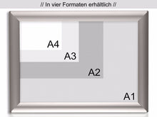 Laden Sie das Bild in den Galerie-Viewer, Klapprahmen aus Aluminium für Werbung, Flyer, Banner, Bilder DIN A0, A1, A2, A3, A4