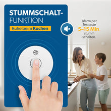 Laden Sie das Bild in den Galerie-Viewer, Fairer Preis: Rauchwarnmelder 4er-Set – mehr Sicherheit für Ihr Zuhause.