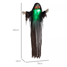 Laden Sie das Bild in den Galerie-Viewer, Halloween Hängendes Monster 183 cm mit LED-Lichter Soundfunktion