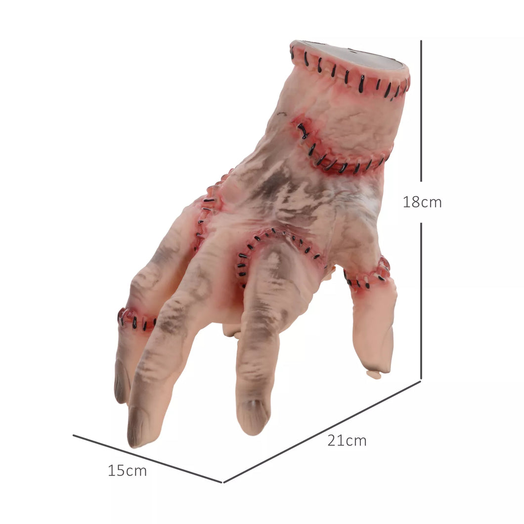 Halloween Grusel Hand vernarbt. Realistisch 21 cm mit Soundfunktioin