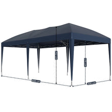 Laden Sie das Bild in den Galerie-Viewer, Faltpavillon 3 x 6 m – Pop-Up Pavillon inklusive Tragetasche. Sonnenschutz und leichter Regen. Ohne Seitenteile.