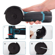 Laden Sie das Bild in den Galerie-Viewer, Akku-Mini-Winkelschleifer Flex. Klein und handlich. Übliche 76 mm Scheiben. Auch perfekt um Schrott-Fahrräder zu entfernen.