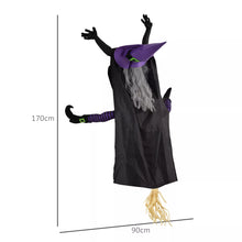 Laden Sie das Bild in den Galerie-Viewer, Halloween Fliegende Hexe, in Lebensgröße, für Baumstämme oder Säulen