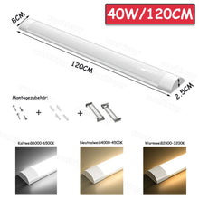 Laden Sie das Bild in den Galerie-Viewer, Premium T5-LED-Deckenleuchten (Auch für Feuchträume) – hochhell, langlebig. 30cm, 60cm, 90cm, 120cm, 150cm.