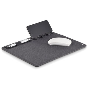 Mauspad mit 15 W Handy-Qi-Ladefunktion & Smartphone-Halter