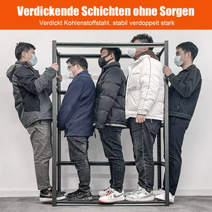 Kinderleichter Aufbau! Schwerlastregale der neuen Generation. 80-200 cm Höhe. Verschiedene Größen. Mit 3, 4 oder 5 Böden.