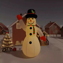 Laden Sie das Bild in den Galerie-Viewer, Schneemann - aufblasbar. Mit LED-Beleuchtung. Bester Blickfänger. 1,95 - 10 Meter Höhe.