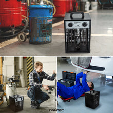 Laden Sie das Bild in den Galerie-Viewer, Elektrischer 3000 Watt Heizlüfter 2 Heizstufen schwarzes Gehäuse. Thermostat.