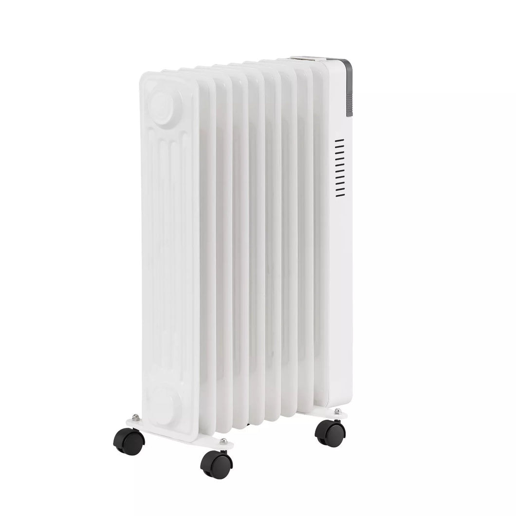 Neues Modell 2025: Radiator Heizung. 2000 Watt. Einstellbar mit Thermostat. Mit Rippen. Ölheizung.