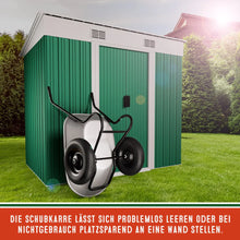 Laden Sie das Bild in den Galerie-Viewer, Schubkarre mit 2 Rädern. 150 kg Tragkraft. 100 Liter. Stahlfelgen mit Luftreifen