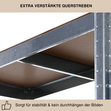 Laden Sie das Bild in den Galerie-Viewer, Schwerlastregale 180 x 90 x 40 cm 5 Böden - bis 875 kg