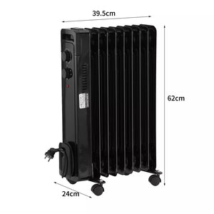 Neues Modell 2025: Radiator Heizung. 2000 Watt. Einstellbar mit Thermostat. Mit Rippen. Ölheizung.