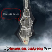Laden Sie das Bild in den Galerie-Viewer, Halloween Mumie 170 cm Hängend mit LED Augen die glühen