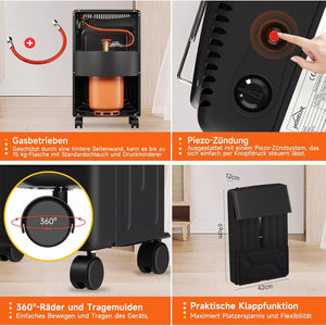 Gasheizofen – Effizient, mobil und leistungsstark. 4200 Watt!