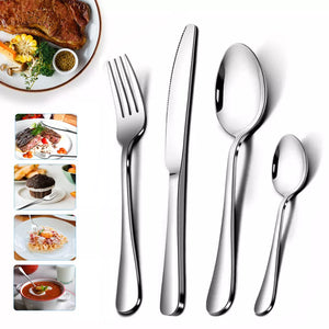 Besteckset Edelstahl Tafelbesteck 48 Teile für 12 Personen. Das besondere Angebot! Silber oder Gold.