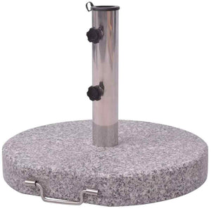 Schirmständer Granit Grau 30 kg, 45 cm Durchmesser.