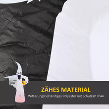 Laden Sie das Bild in den Galerie-Viewer, Halloween aufblasbarer Kürbis-Geist 240 cm mit LED-Lichtern