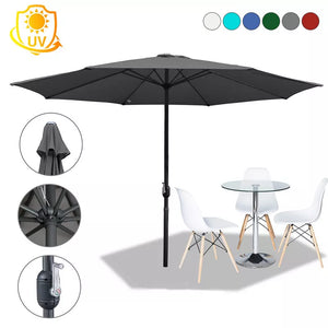 Sonnenschirm Ø300 cm mit Kurbel.