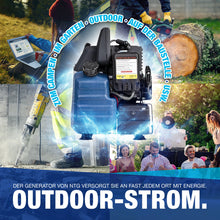 Laden Sie das Bild in den Galerie-Viewer, Inverter, Kompakter Stromerzeuger, 1000W. Benzin Stromgenerator Notstromaggregat