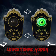 Laden Sie das Bild in den Galerie-Viewer, Halloween Dekoration Türklingel Dekoration mit LED-Lichter, Soundfunktion
