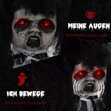 Laden Sie das Bild in den Galerie-Viewer, Halloween Dekoration Geisterpuppe 160 cm mit LED-Lichter Soundfunktion