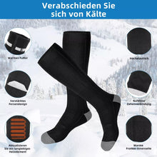 Laden Sie das Bild in den Galerie-Viewer, Heizbares Paar Socken mit 2 x Akku 4000 mAh. Nie mehr kalte Füße! Perfekt in der kalten Jahreszeit.