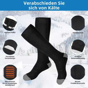 Heizbares Paar Socken mit 2 x Akku 4000 mAh. Nie mehr kalte Füße! Perfekt in der kalten Jahreszeit.