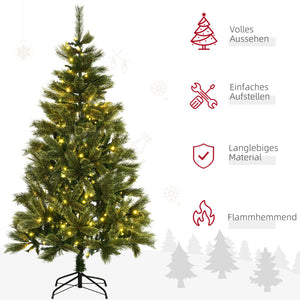 Weihnachtsbaum 180 cm mit 586 Astspitzen 240 LED-Leuchten Grün