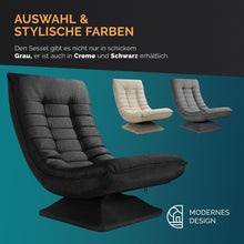 Laden Sie das Bild in den Galerie-Viewer, Richtig stylischer hochwertiger Luxus-Relaxsessel mit großer Rückenlehne 5-fach verstellbarer Neigungswinkel.