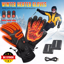 Laden Sie das Bild in den Galerie-Viewer, Handschuhe beheizbar mit 2 x 5000 mAh Akku. Für Skiurlaub, Motorrad. Im Winter in kalten Zeiten.