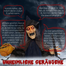 Laden Sie das Bild in den Galerie-Viewer, Halloween Hexe 190 cm mit LED-Lichter, Soundfunktion