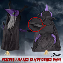 Laden Sie das Bild in den Galerie-Viewer, Halloween Fliegende Hexe, in Lebensgröße, für Baumstämme oder Säulen