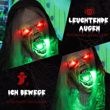 Laden Sie das Bild in den Galerie-Viewer, Halloween Hängendes Monster 183 cm mit LED-Lichter Soundfunktion