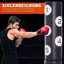 Laden Sie das Bild in den Galerie-Viewer, Standboxsack mit Ständer 176 cm Boxing Trainer Geeignet für Profis und Anfänger Schwarz