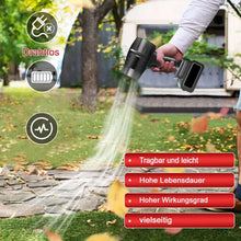 Laden Sie das Bild in den Galerie-Viewer, Black Edition Akku-LaubbläserBläser Pistolen-Laubbläser Extrempower mit bis zu 210 km/h. 2 Akus