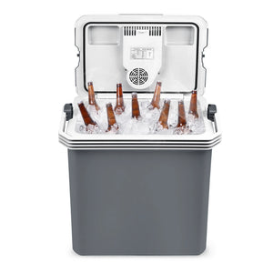 25 Liter Kühlbox, mobile Kühltruhe, Mini-Kühlschrank 12 Volt / 230 Volt