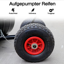Laden Sie das Bild in den Galerie-Viewer, Effizienter Schneeschieber mit Rollen: Räumen Sie Schnee 3-4 mal schneller – Mit Luftbereifung