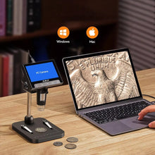 Laden Sie das Bild in den Galerie-Viewer, Digitales Mikroskop 1000X USB 4,3" LCD-Bildschirm