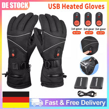Laden Sie das Bild in den Galerie-Viewer, Handschuhe beheizbar mit 2 x 5000 mAh Akku. Für Skiurlaub, Motorrad. Im Winter in kalten Zeiten.