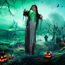 Laden Sie das Bild in den Galerie-Viewer, Halloween Hängendes Monster 183 cm mit LED-Lichter Soundfunktion