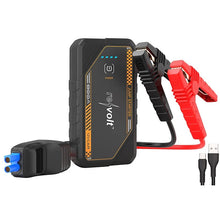 Laden Sie das Bild in den Galerie-Viewer, Kfz-Starthilfe startet Ihr Auto zuverlässig bei leerer Batterie! 7.200 mAh, 800 A Peak, 12 Volt, mit heller LED-Leuchte.
